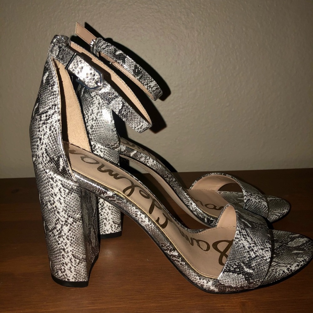 Metallic Snakeskin Sam Edelman Heels